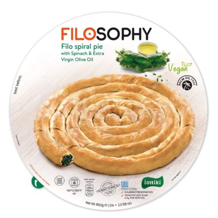 Пирог "Филло" со шпинатом и оливковым маслом спиральный