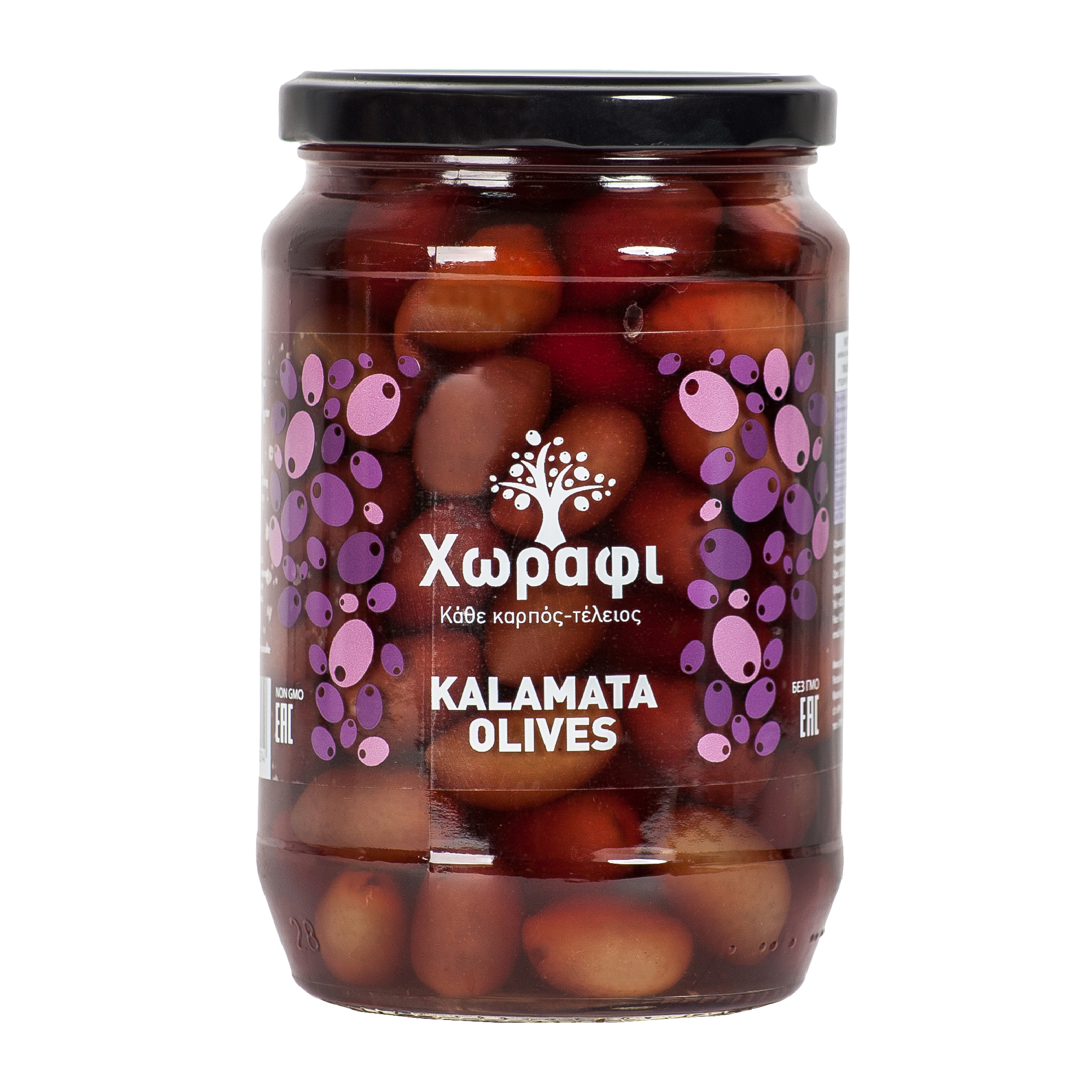 ОЛИВКИ КАЛАМАТА С КОСТОЧКОЙ В РАССОЛЕ, HORAFI, 181-200, 700Г